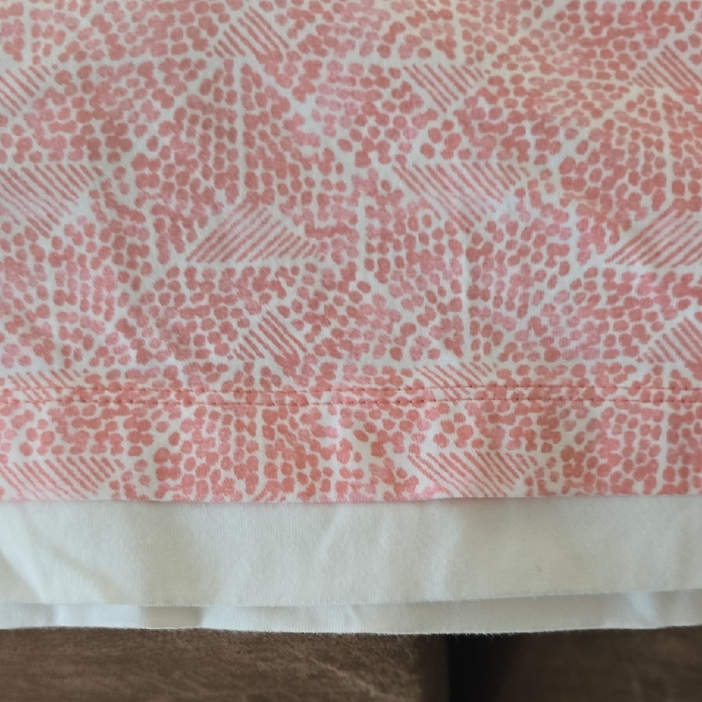 Mountain Lake Pink Short Sleeve Tee with Textured V-Neck - Picture 7 of 7